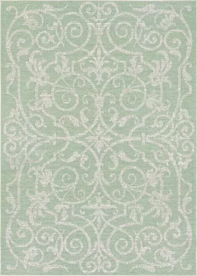 Monaco Summer Quay Ivory/Light Green Rug