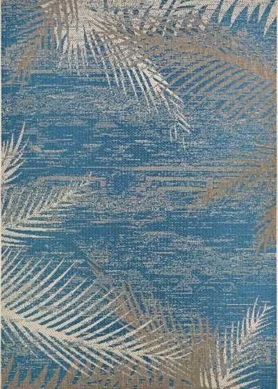 Monaco Tropical Palms Ocean Area Rug