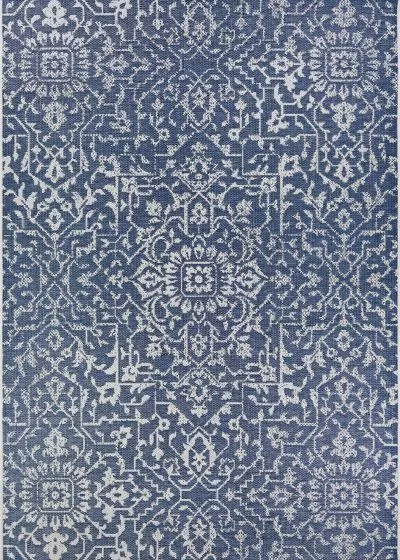 Monte Carlo Palmette Navy/Ivory Area Rug