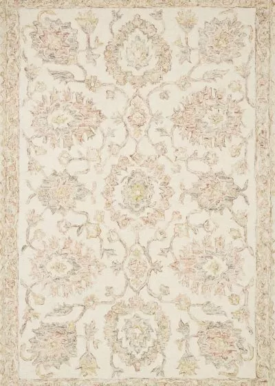 Norabel NOR-04 Ivory/Blush Area Rug