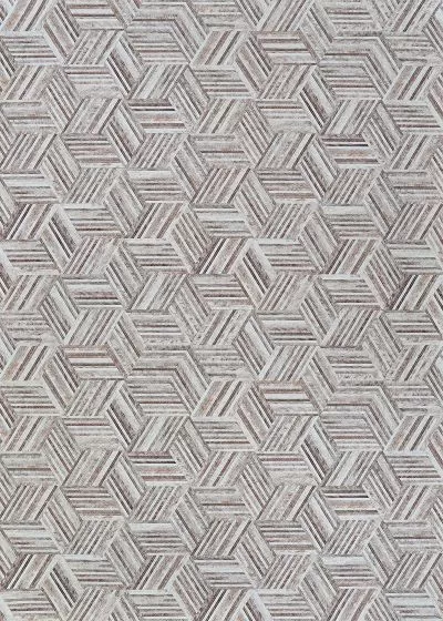 Prairie Geo Mosaic Grey Blush Area Rug