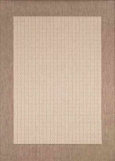 Recife Checkered Field Natural/Cocoa Area Rug