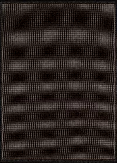 Recife Saddlestitch Black/Cocoa Area Rug