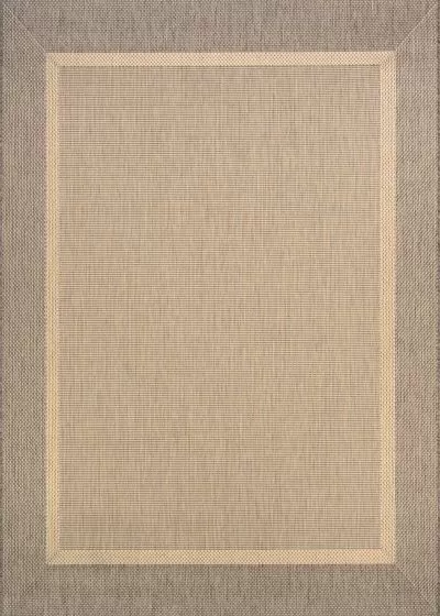 Recife Stria Texture Natural/Coffee Area Rug