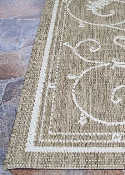 Recife Veranda Champagne/Taupe Area Rug