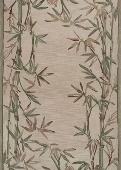 Sparta 3146 Ivory Bamboo Border Area Rug