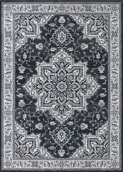 Sultan Treasures Harish Charcoal Area Rug