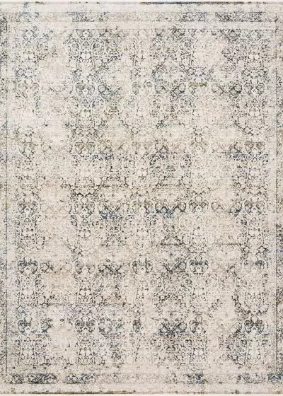 Theia THE-01 Natural/Ocean Area Rug