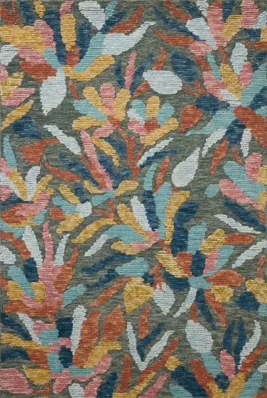 Tilly TIL-05 Green/Multi 2'3"x3'9" Area Rug