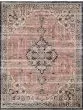 Graham GRA-06 Coral/Navy Area Rug