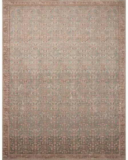 Aubrey AUB-04 Blue/Terracotta Area Rug