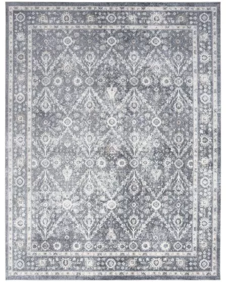 Astra Machine Washable ASW16 Dark Blue Rug	