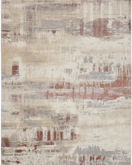 Ck005 Enchanting ECH02 Grey/Rust Area Rug