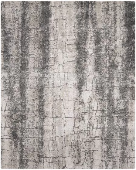 Dreamy Shag DRS01 Ivory/Charcoal Area Rug