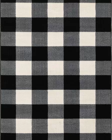 Georgia 678d Black/Ivory Area Rug