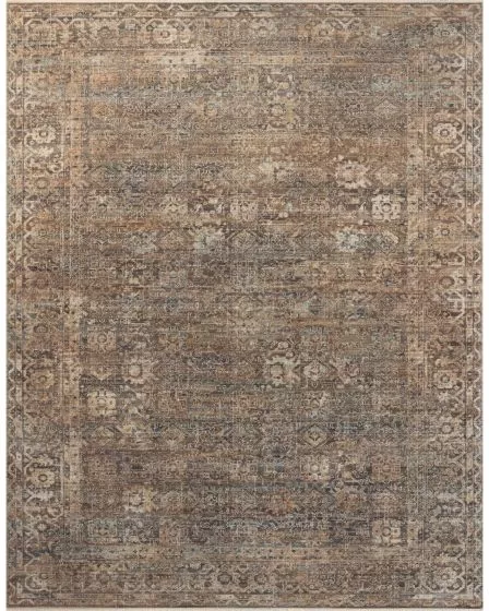 Heritage HER-07 Mocha/Denim Area Rug