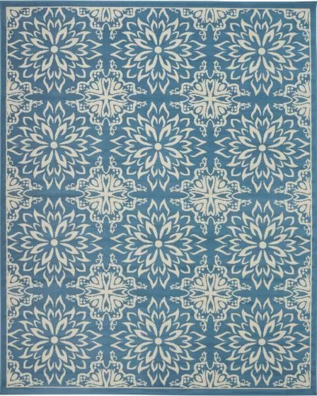 Jubilant JUB06 Ivory/Blue Area Rug