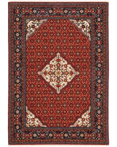 Lilihan 1c Red/Blue Area Rug