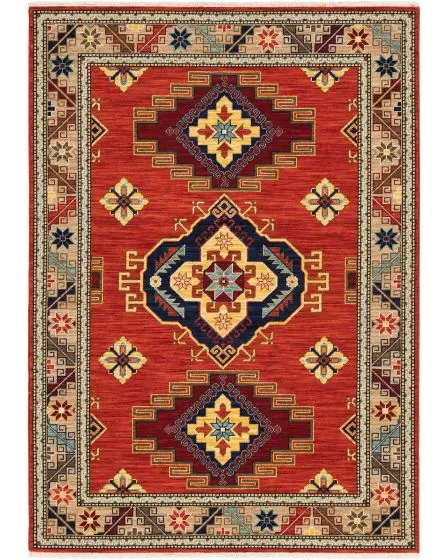 Lilihan 5504p Red/Multi Area Rug