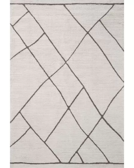 Logan LOG-01 Ivory/Charcoal Area Rug