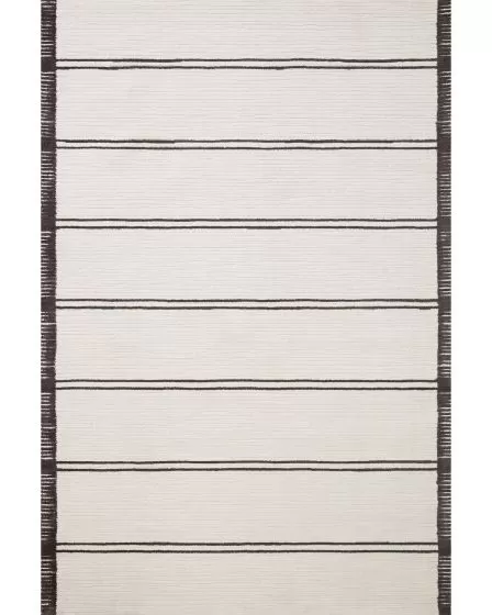 Logan LOG-02 White/Mocha Area Rug