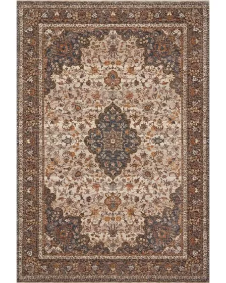 Lourdes LOU-01 Natural/Ocean Area Rug