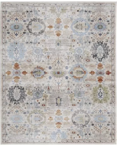 Melrose 39P5F Tan/Blue/Red Area Rug