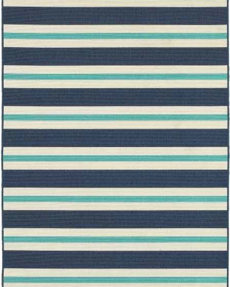 Meridian 5701b Blue/Ivory Area Rug