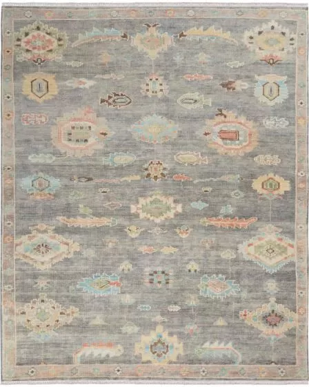 Odessa ODS02 Dark Grey Multicolor Area Rug