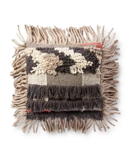 P0093 Grey/Multi 18"x18" Pillow