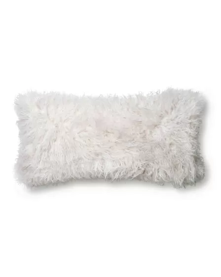 P0597 Ivory 12"x27" Lumbar Pillow