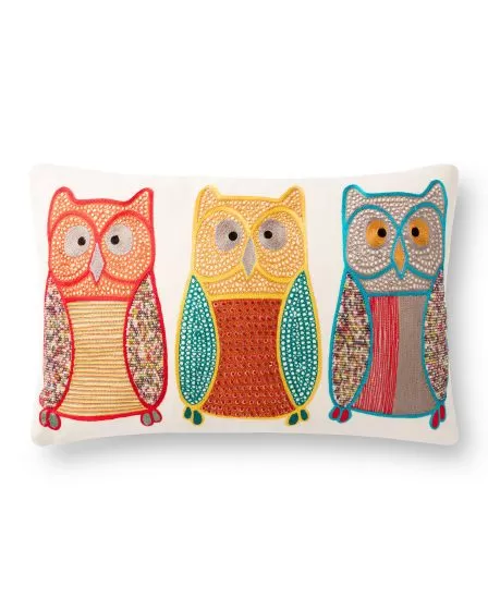 P0869 Natural/Multi 13"x21" Pillow
