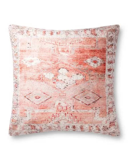 P0886 Coral/Multi 36"x36" Pillow