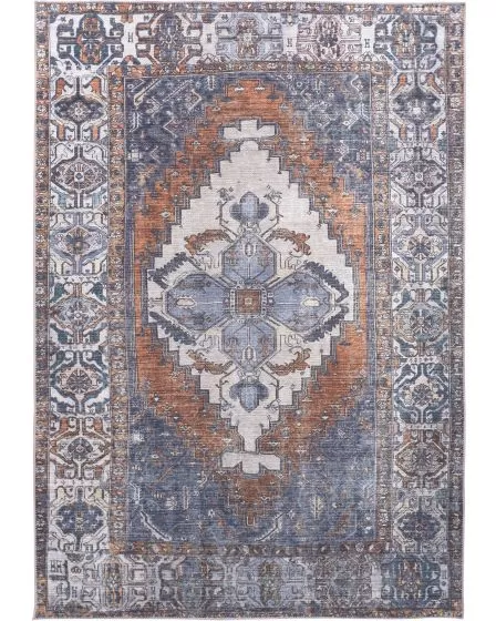 Percy 39AIF Blue/Ivory/Brown Rug