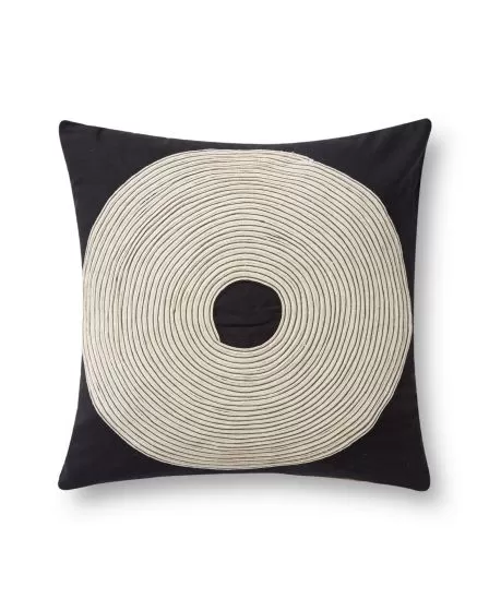 PLL0035 Black/Natural 18"x18" Pillow