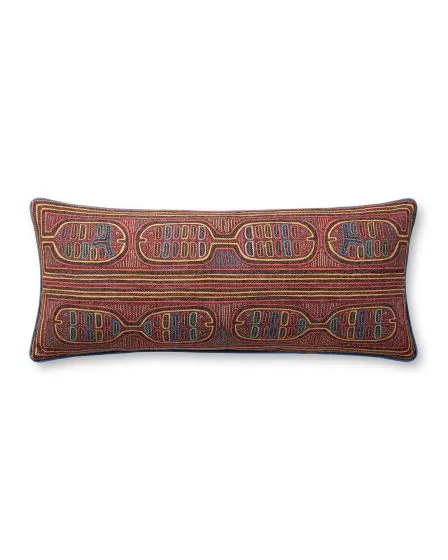 PLL0107 Berry/Multi 13"x35" Lumbar Pillow
