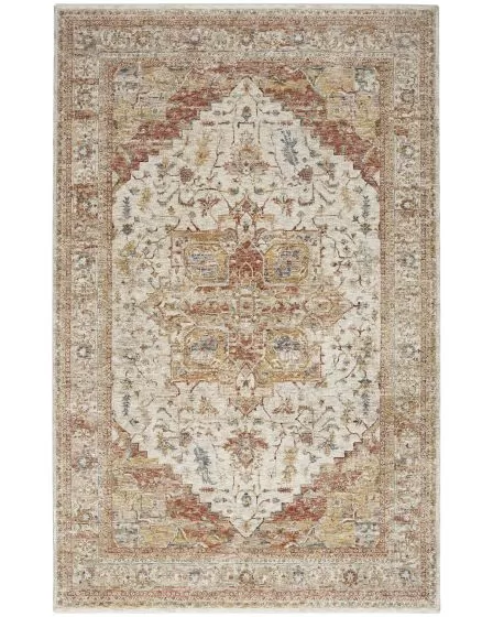 Sahar SHR06 Ivory Rust Area Rug