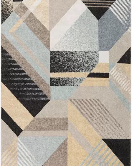 Washable Decor WSD10 Blue Multicolor Area Rug
