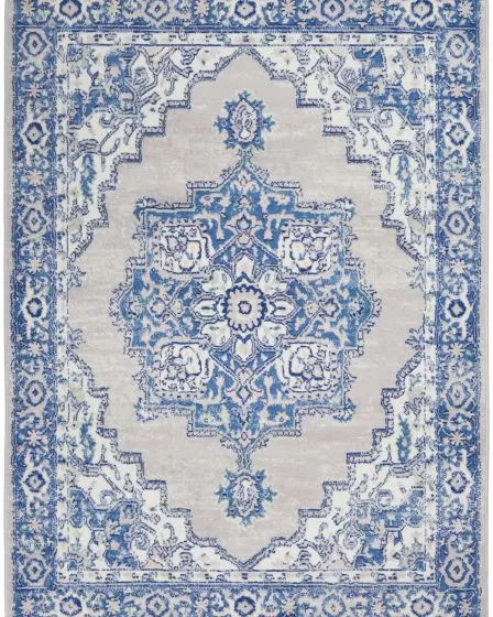 Whimsicle WHS03 Grey Blue Area Rug