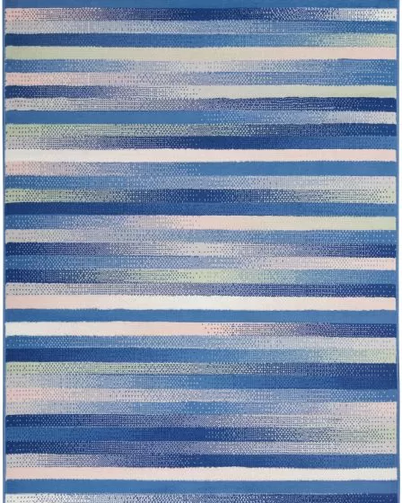 Whimsicle WHS12 Blue Multicolor Area Rug