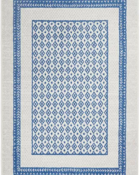 Whimsicle WHS13 Ivory Blue Area Rug