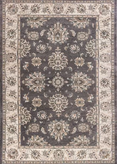 Avalon 5608 Grey/Ivory Kashan Area Rug