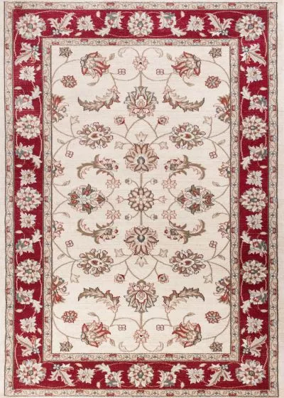Avalon 5613 Ivory/Red Mahal