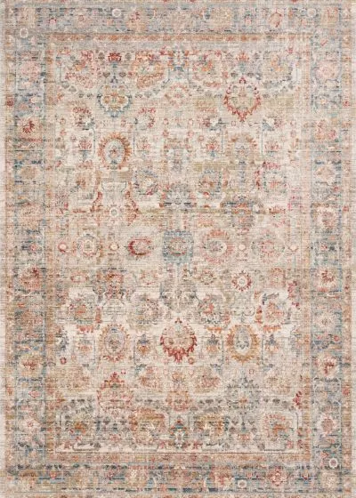 Claire CLE-02 Ivory/Ocean Area Rug