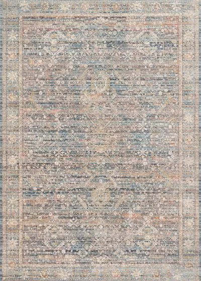 Claire CLE-06 Blue/Sunset Area Rug