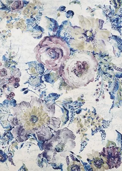 Easton Floral Chic Bone/Multi Area Rug