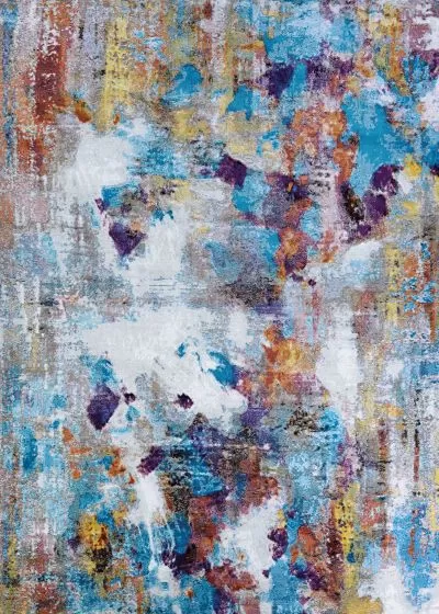 Gypsy Artists Palette Oyster/Multi Area Rug