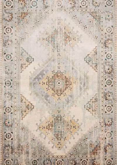 Isadora ISA-01 Oatmeal/Silver Area Rug