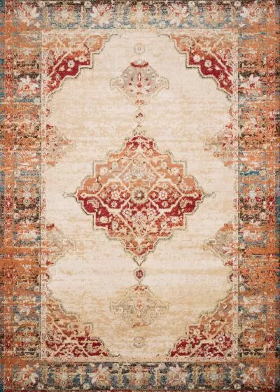 Isadora ISA-04 Ant. Ivory/Sunset Area Rug