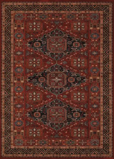 Old World Classic Kashkai Burgundy Area Rug